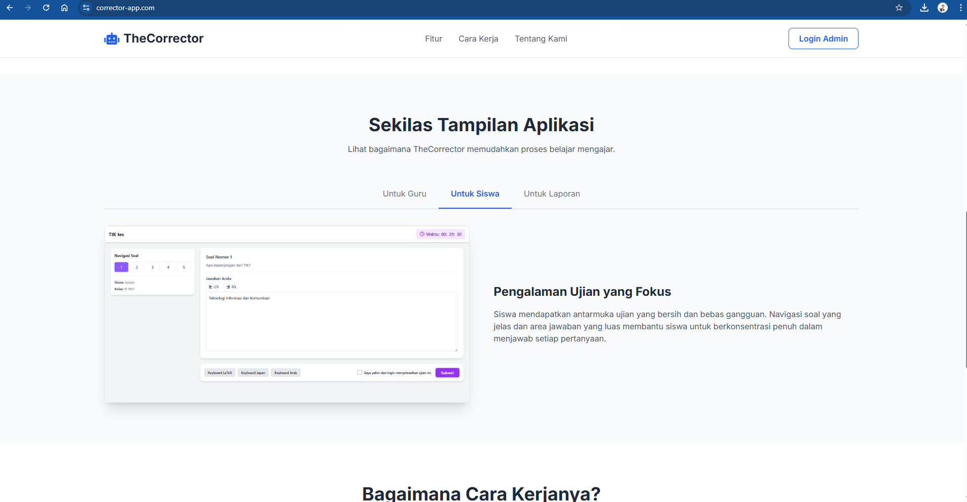 Corrector AI App